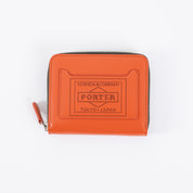 PO-PS-ZIP-WALLET-ORA - Porter-Yoshida & Co. - PS LEATHER ZIP WALLET - Orange