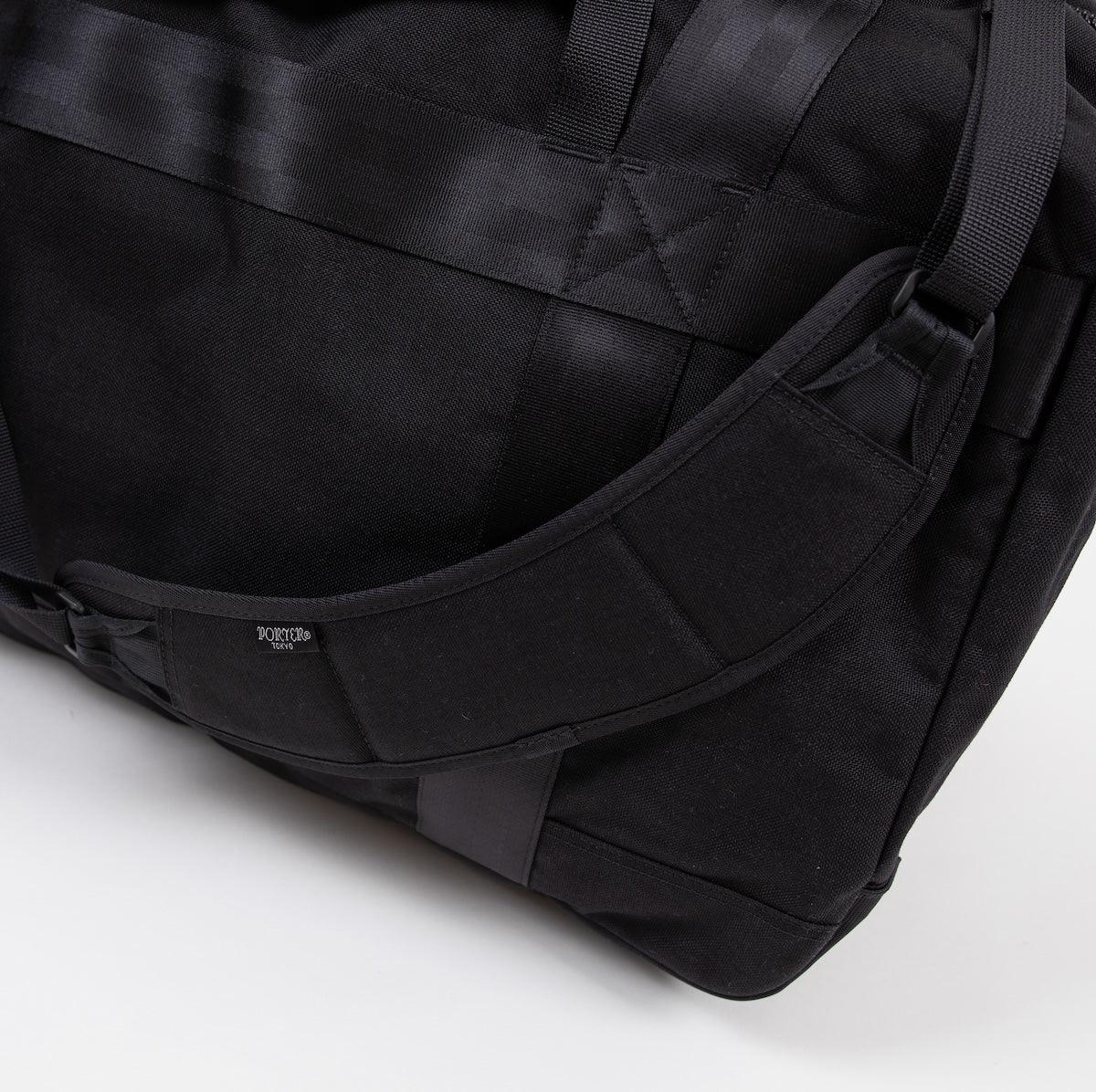PO-BOOTH-3WAY-DUFFLE-BAG-L-BLK - Porter-Yoshida & Co BOOTH PACK 3WAY DUFFLE BAG (L) - Black