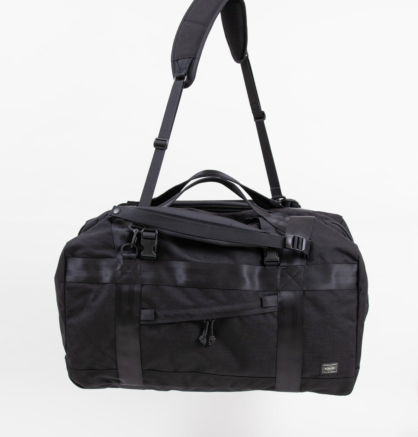 PO-BOOTH-3WAY-DUFFLE-BAG-L-BLK - Porter-Yoshida & Co BOOTH PACK 3WAY DUFFLE BAG (L) - Black