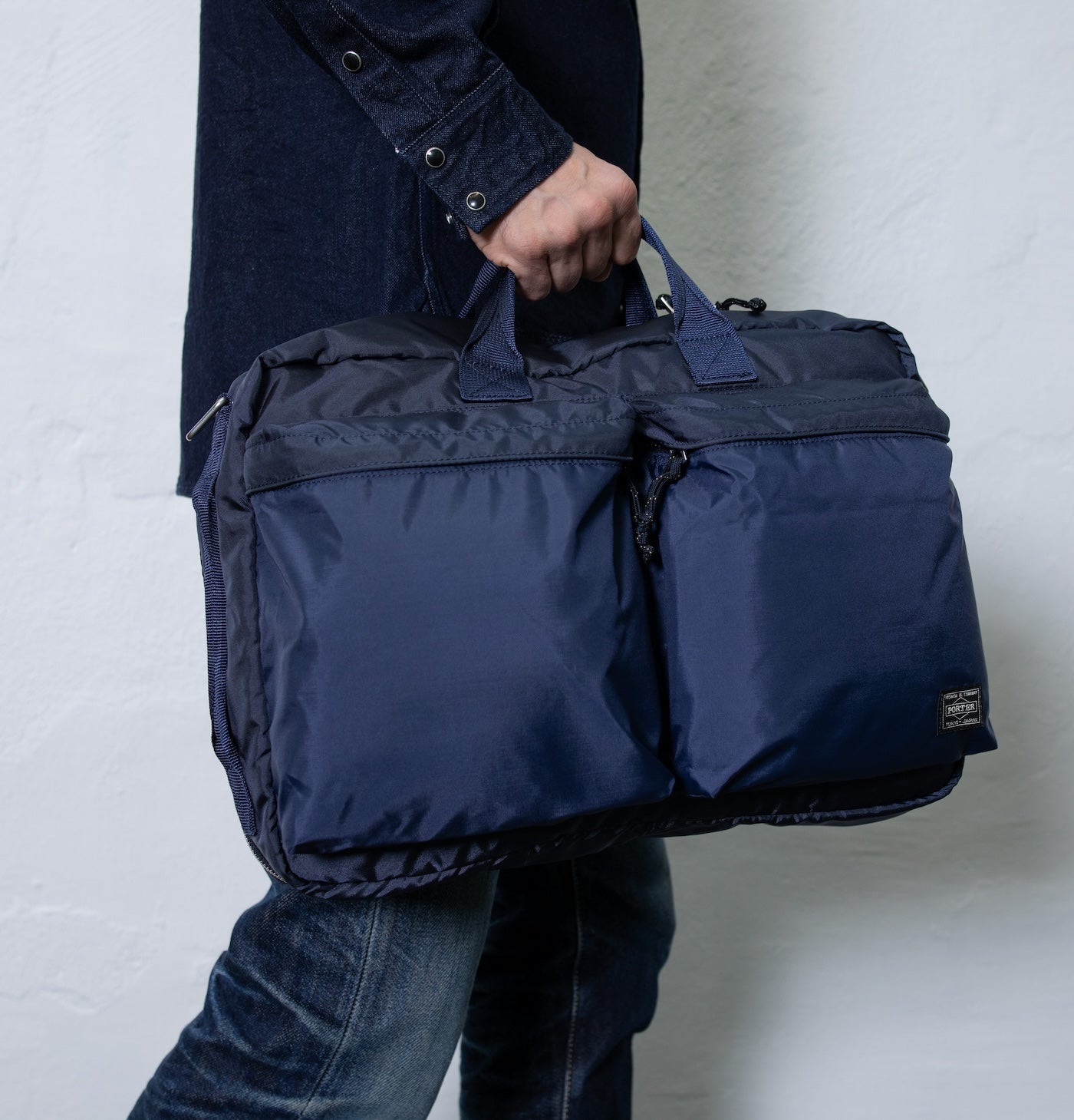 Porter-Yoshida & Co - FORCE 3WAY BRIEFCASE - Navy