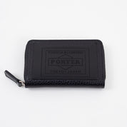 PO-GLAZE-COIN-CASE-BLK - Porter-Yoshida & Co. - GLAZE ZIP COIN CASE - Black