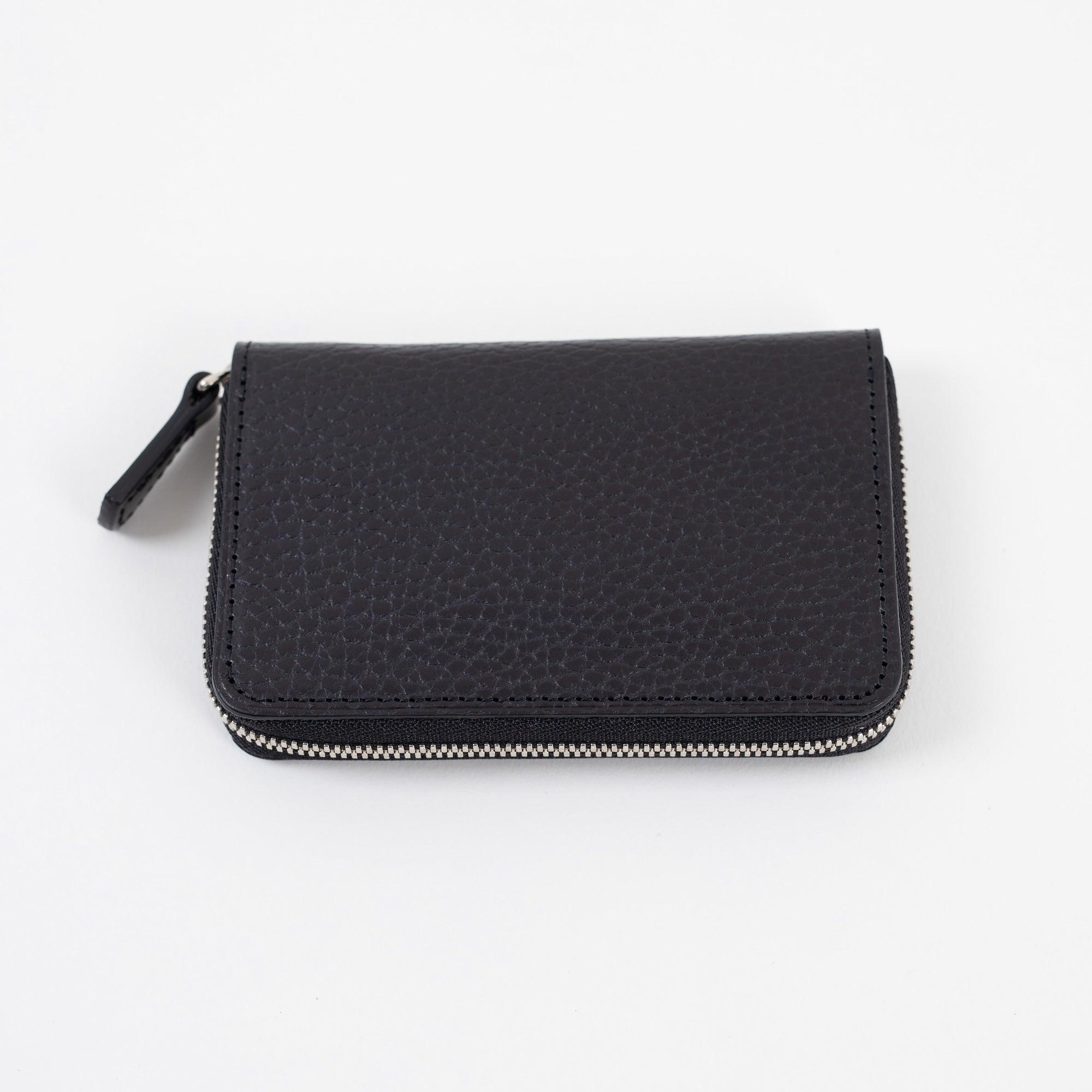 PO-GLAZE-COIN-CASE-BLK - Porter-Yoshida & Co. - GLAZE ZIP COIN CASE - Black