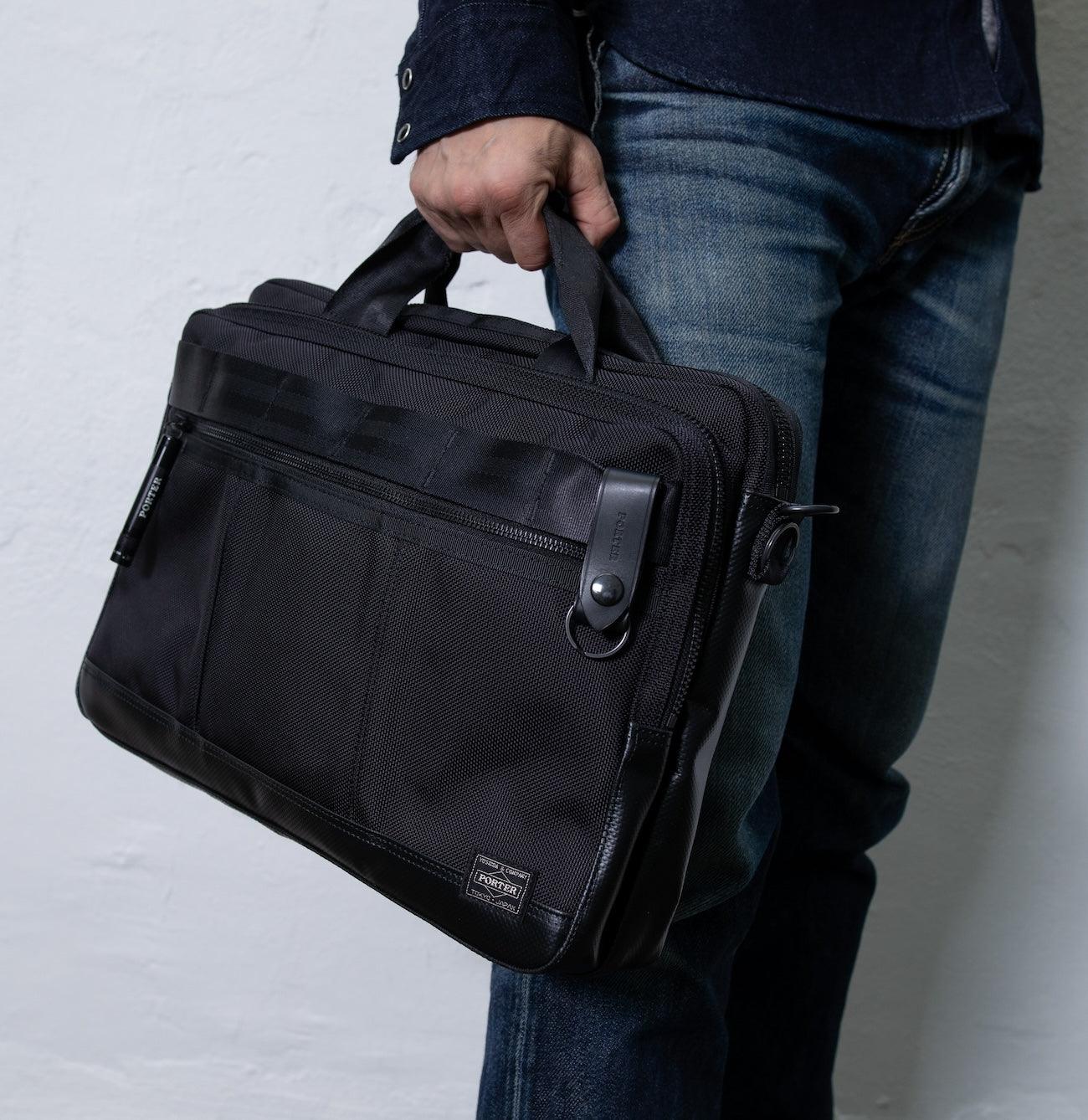 PO-HEAT-2WAY-BRIEFCASE-BLK - Porter-Yoshida & Co. HEAT 2WAY BRIEFCASE - Black