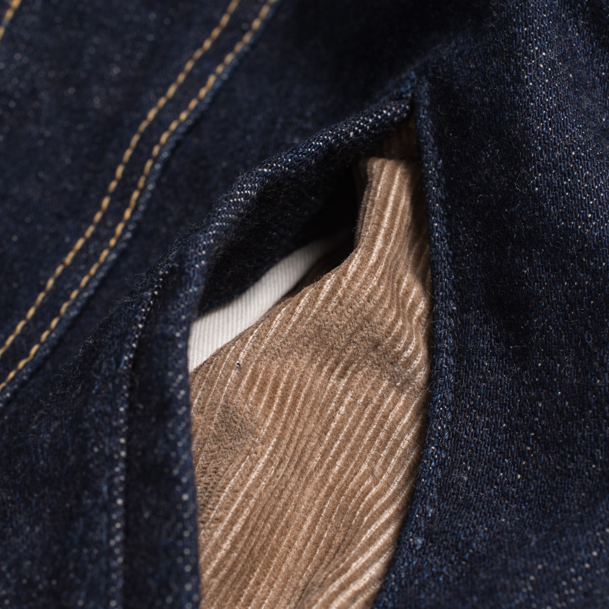 IH-101J-SR - 18oz Selvedge Denim Storm Rider Jacket - Indigo