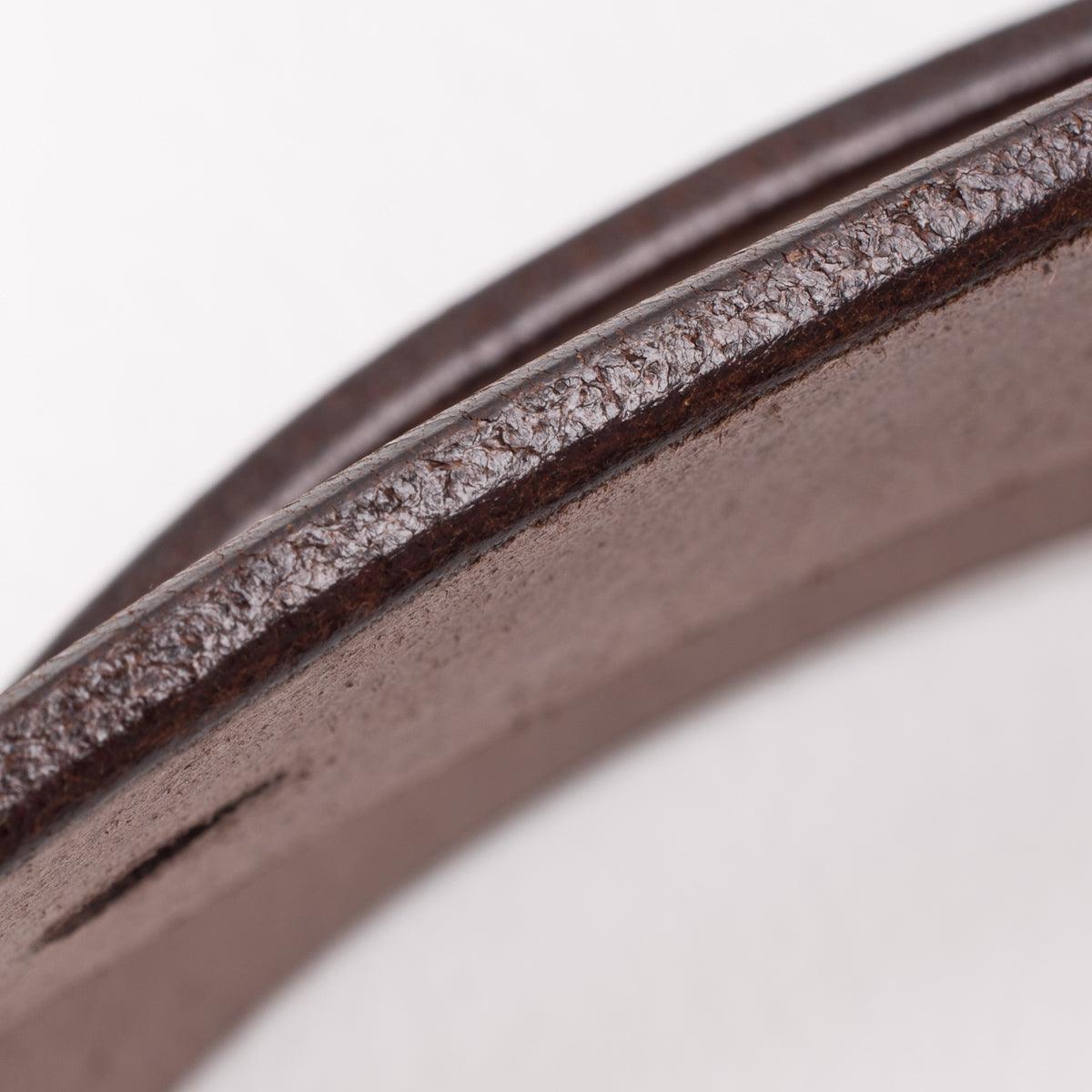 Image showing the IHB-11-BRN - Heavy Duty "Tochigi" Leather Belt Brown which is a Belts described by the following info Accessories, Belts, Iron Heart, Released and sold on the IRON HEART GERMANY online store