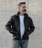 SB-30S-JH-BLK - Simmons Bilt x  IHG Vintage 30's Sports Jacket (size 42) - Japanese Horsehide