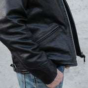 SB-30S-JH-BLK - Simmons Bilt x  IHG Vintage 30's Sports Jacket (size 42) - Japanese Horsehide