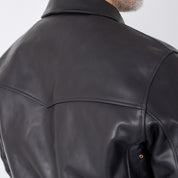 SB-ROADSTER-CS-BLK - Simmons Bilt "Roadster" Calfskin Jacket - Black