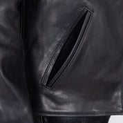 SB-ROADSTER-CS-BLK - Simmons Bilt "Roadster" Calfskin Jacket - Black