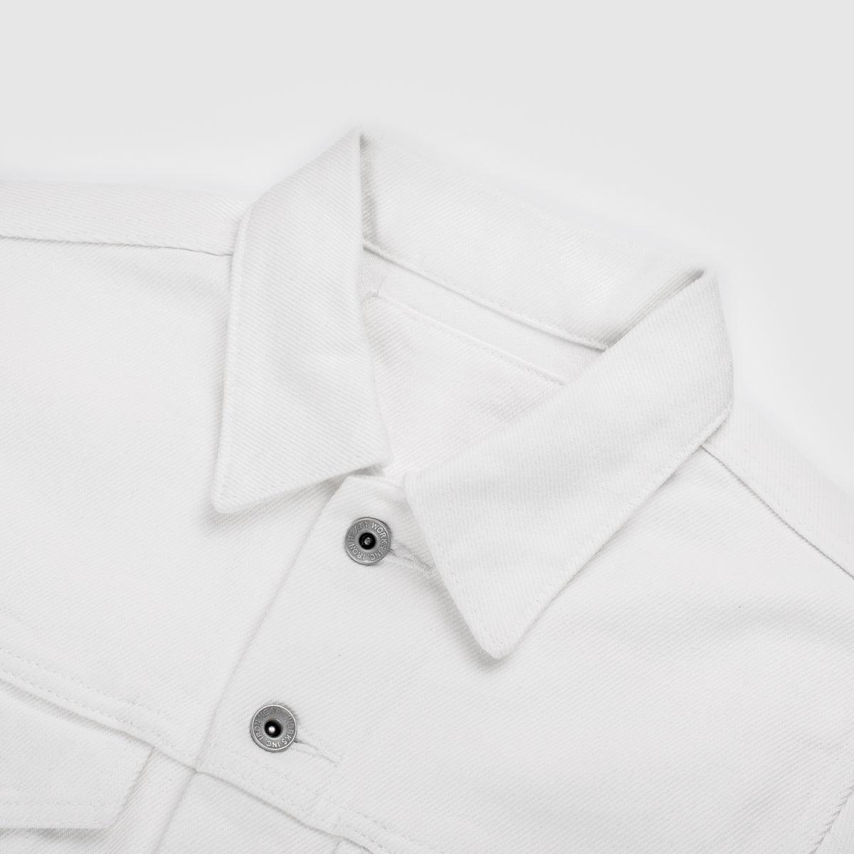 IH-526J-WH - 21oz Selvedge Denim Modified Type III Jacket - White