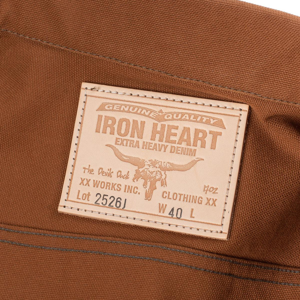 Image showing the IH-2526J - 17oz Duck Modified Type III Jacket - Brown which is a Jackets described by the following info Iron Heart, Jackets, Released, Tops and sold on the IRON HEART GERMANY online store