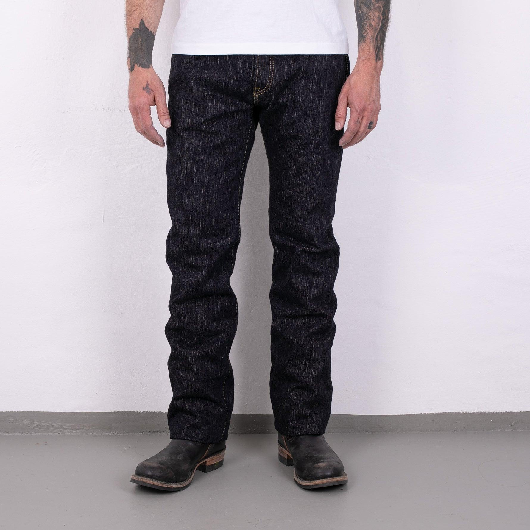 Image showing the IH-634S-SLB - 16oz Slubby Selvedge Denim Straight Cut Jeans Indigo which is a Jeans described by the following info 634, Bottoms, Iron Heart and sold on the IRON HEART GERMANY online store