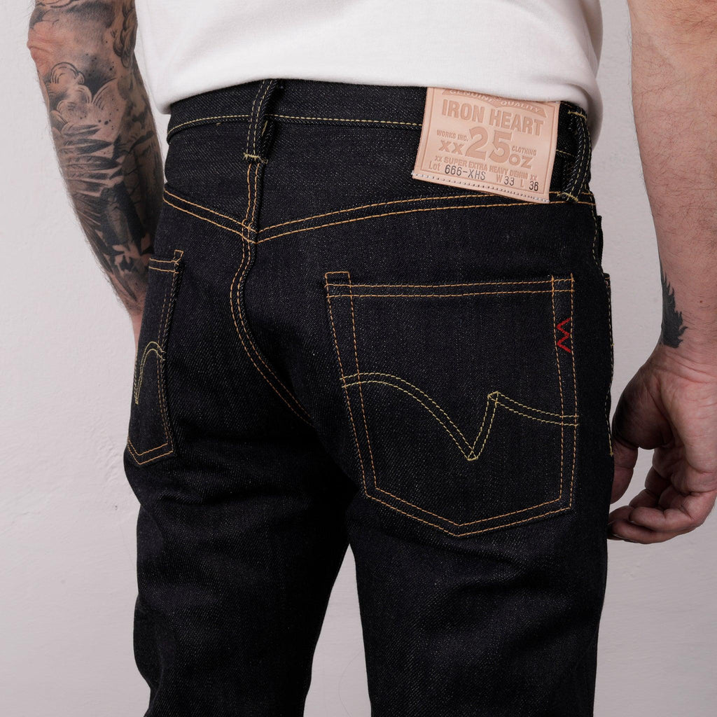 IH-666-XHS - 25oz Slim Straight Cut Jeans Indigo – IRON HEART GERMANY