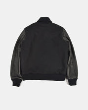 Image showing the DE-JA0002-BLK - Dehen 1920 Varsity Jacket Black which is a Jackets described by the following info Dehen 1920, Jackets, Released, Tops and sold on the IRON HEART GERMANY online store