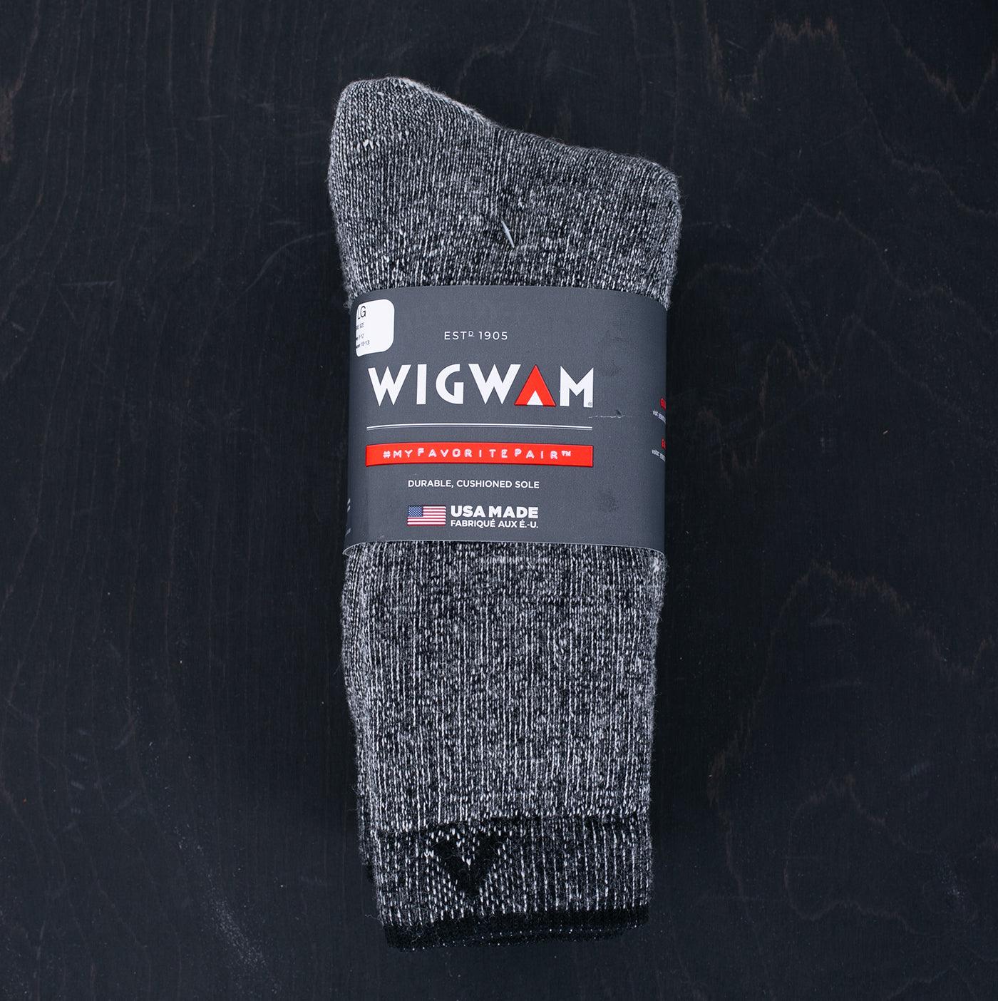 Image showing the WI-F2322-BLK - Merino Comfort Hiker 2-Pack - Black II which is a Socks described by the following info Footwear, IHSALE_M23, Socks, Wigwam and sold on the IRON HEART GERMANY online store