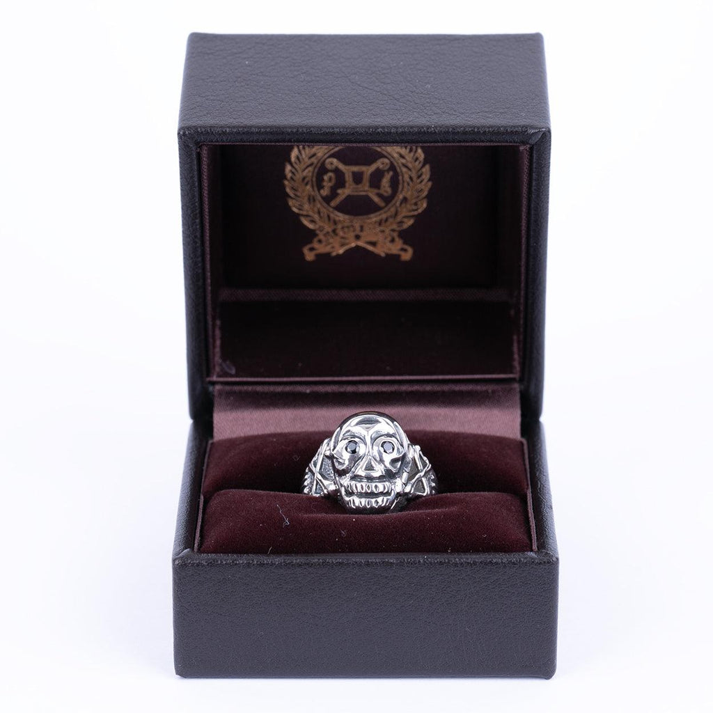 Image showing the Peanuts & Co SKULL POISON Ring - Silver/ Zirconia Black which is a Jewellery described by the following info Accessories, Jewellery, Peanuts & Co, Released and sold on the IRON HEART GERMANY online store