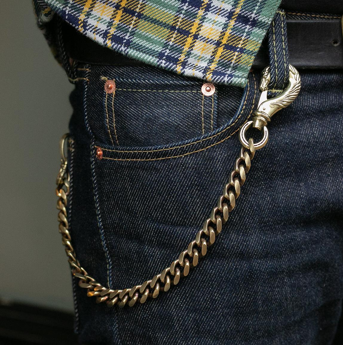 Image showing the Peanuts & Co Horse Wallet Chain (horse×horse) - Brass which is a WALLETS AND CHAINS described by the following info Accessories, Peanuts & Co, Released, WALLETS AND CHAINS and sold on the IRON HEART GERMANY online store