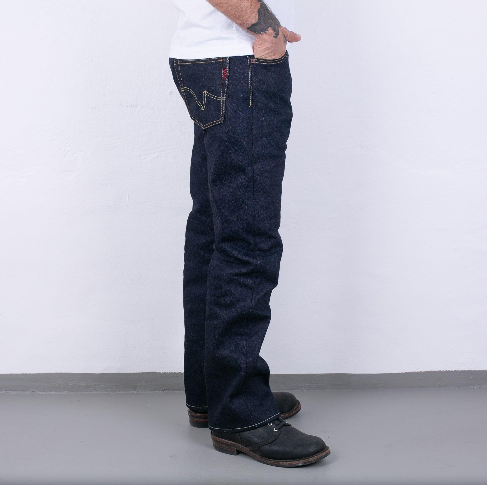 IH-634S-UHR - 21/23oz Raw Selvedge Denim Straight Cut Jeans Indigo