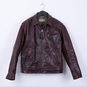 Image showing the SB-TG-JPN/HO-BRN - Simmons Bilt Japanese Horsehide Jacket - Brown which is a LEATHER JACKETS described by the following info IHSALE_M23, Jackets, LEATHER JACKETS, SIMMONS BILT, Tops and sold on the IRON HEART GERMANY online store