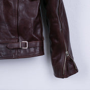 Image showing the SB-TG-JPN/HO-BRN - Simmons Bilt Japanese Horsehide Jacket - Brown which is a LEATHER JACKETS described by the following info IHSALE_M23, Jackets, LEATHER JACKETS, SIMMONS BILT, Tops and sold on the IRON HEART GERMANY online store