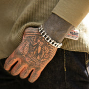 Image showing the IHSI-02 - "Motorcycle Chain" Bracelet Sterling Silver which is a Jewellery described by the following info Accessories, Iron Heart, Jewellery, Released and sold on the IRON HEART GERMANY online store