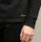 Image showing the IHTL-1501-BLK - 11oz Crew Neck Sweater Black which is a Sweatshirts described by the following info Iron Heart, Released, Sweatshirts, Tops and sold on the IRON HEART GERMANY online store