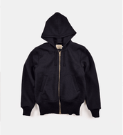 Image showing the DE-SW0074-NAV - Full-Throttle Moto-Hoodie - Navy which is a Knitwear described by the following info Dehen 1920, Knitwear, Released, Tops and sold on the IRON HEART GERMANY online store