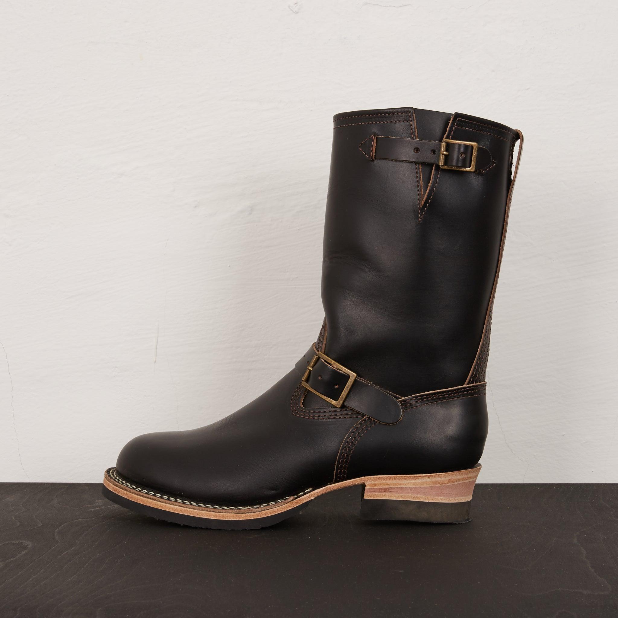 Image showing the WE-7710H-BLK- WESCO Custom Boss Engineer Maryam Horsehide Black which is a Boots described by the following info Boots, Footwear, Wesco and sold on the IRON HEART GERMANY online store