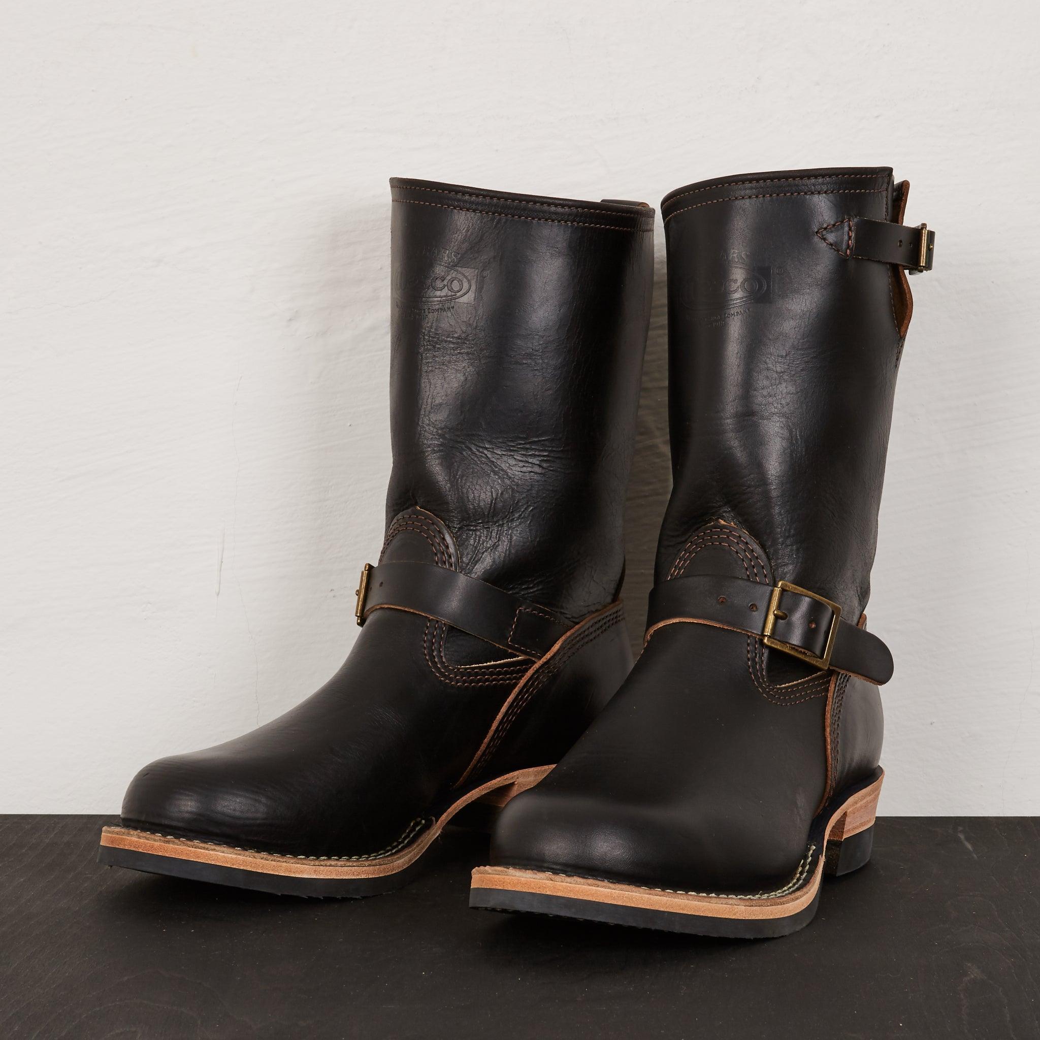 Image showing the WE-7710H-BLK- WESCO Custom Boss Engineer Maryam Horsehide Black which is a Boots described by the following info Boots, Footwear, Wesco and sold on the IRON HEART GERMANY online store