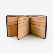 Image showing the IHG-071-NAT -Slimline Small Shell Cordovan Wallet Natural which is a WALLETS AND CHAINS described by the following info Accessories, Iron Heart, Released, WALLETS AND CHAINS and sold on the IRON HEART GERMANY online store