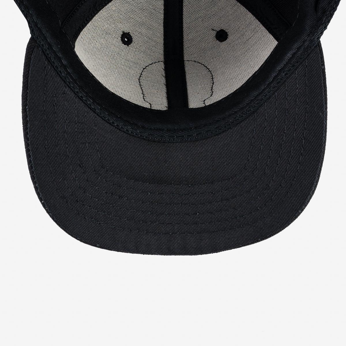 Image showing the IHC-19-ITTB - Iron Heart IRON TO THE BONE Snapback Cap - Black which is a Headgear described by the following info Accessories, Headgear, Iron Heart, Released and sold on the IRON HEART GERMANY online store