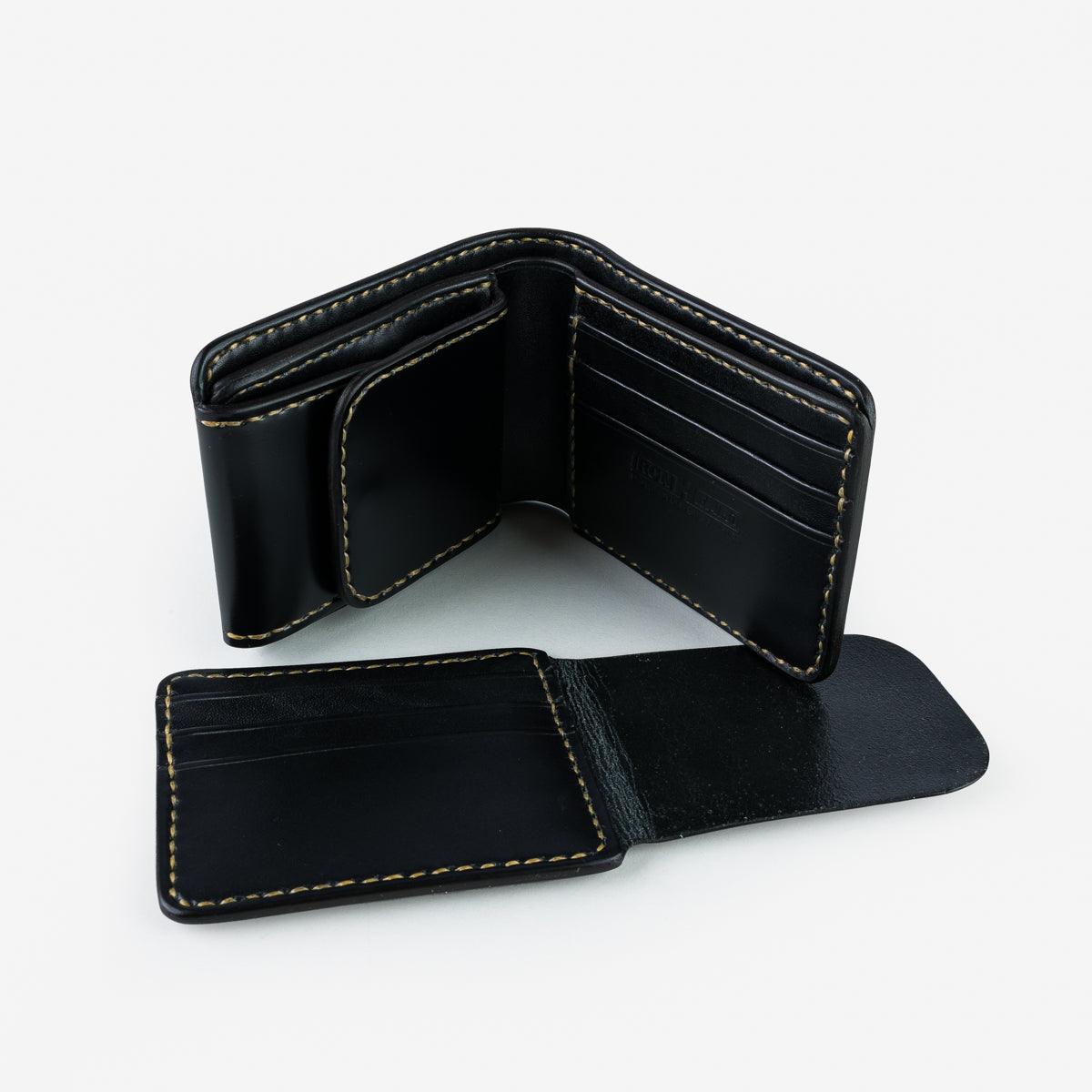 IHG-01-BLK - Small Shell Cordovan Wallet - Black – IRON HEART GERMANY