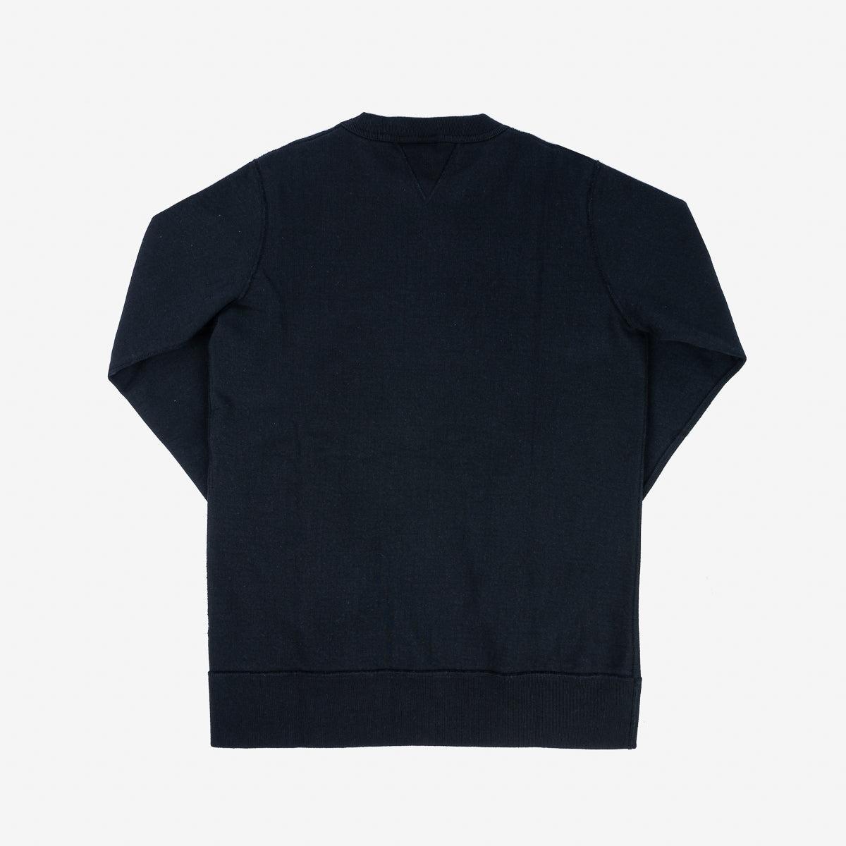 IHSW-69L-BLK - 14oz Ultra Heavyweight Loopwheel Cotton Crew Neck
