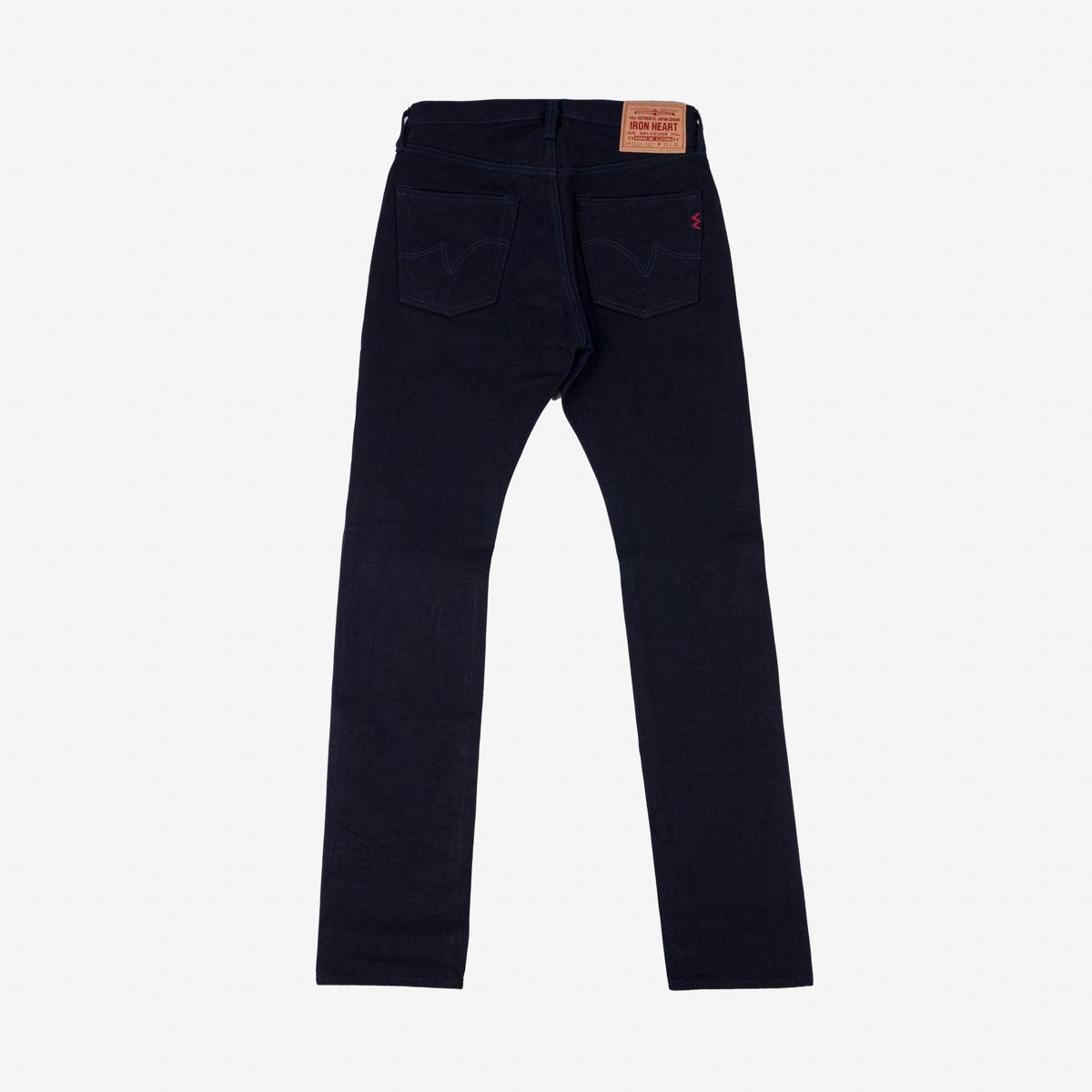 Image showing the IH-555S-14ii - 14oz Selvedge Denim Super Slim Cut Jeans - Indigo/Indigo which is a Jeans described by the following info 555, IHSALE_M23, Iron Heart, Jeans, Released, Slim and sold on the IRON HEART GERMANY online store