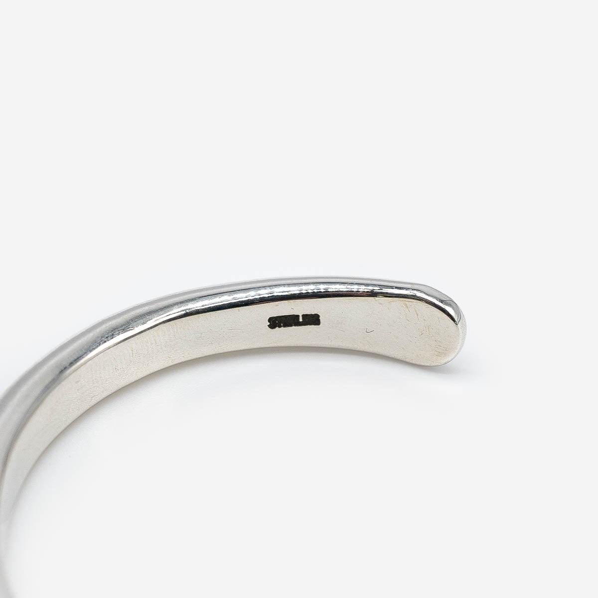 IHSI-30 - Iron Heart Hard Strike Bangle - Sterling Silver – IRON