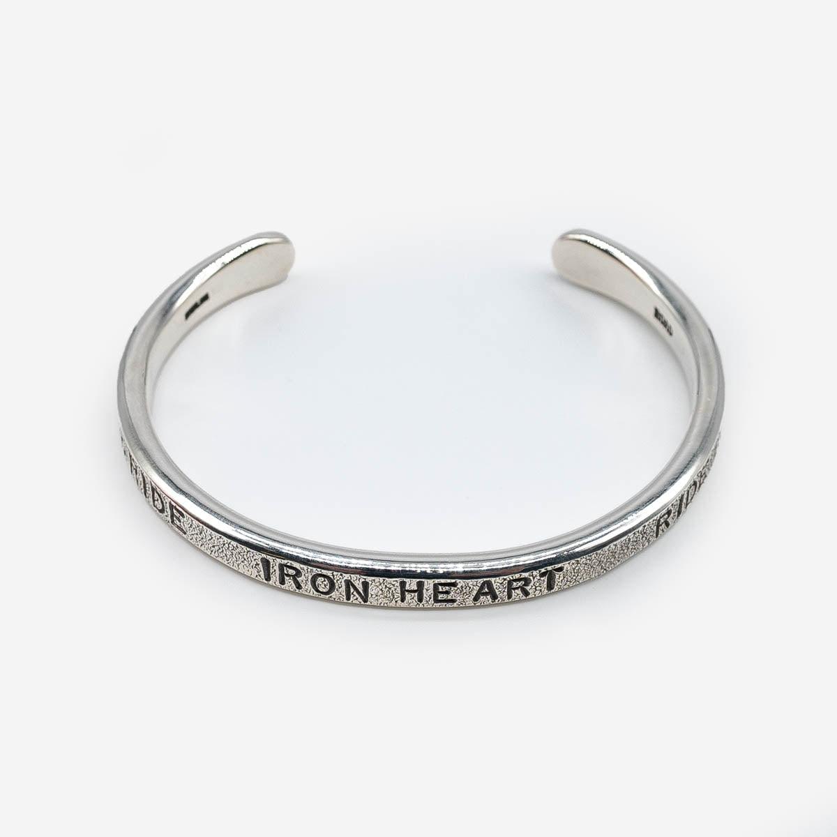 IHSI-30 - Iron Heart Hard Strike Bangle - Sterling Silver – IRON