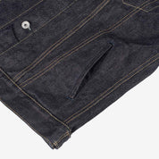 Image showing the IH-526J-142 - 14oz Selvedge Denim Modified Type III Jacket Indigo which is a Jackets described by the following info Iron Heart, Jackets, Released, Tops and sold on the IRON HEART GERMANY online store