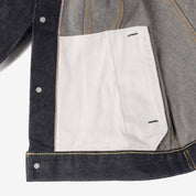 Image showing the IH-526J-142 - 14oz Selvedge Denim Modified Type III Jacket Indigo which is a Jackets described by the following info Iron Heart, Jackets, Released, Tops and sold on the IRON HEART GERMANY online store