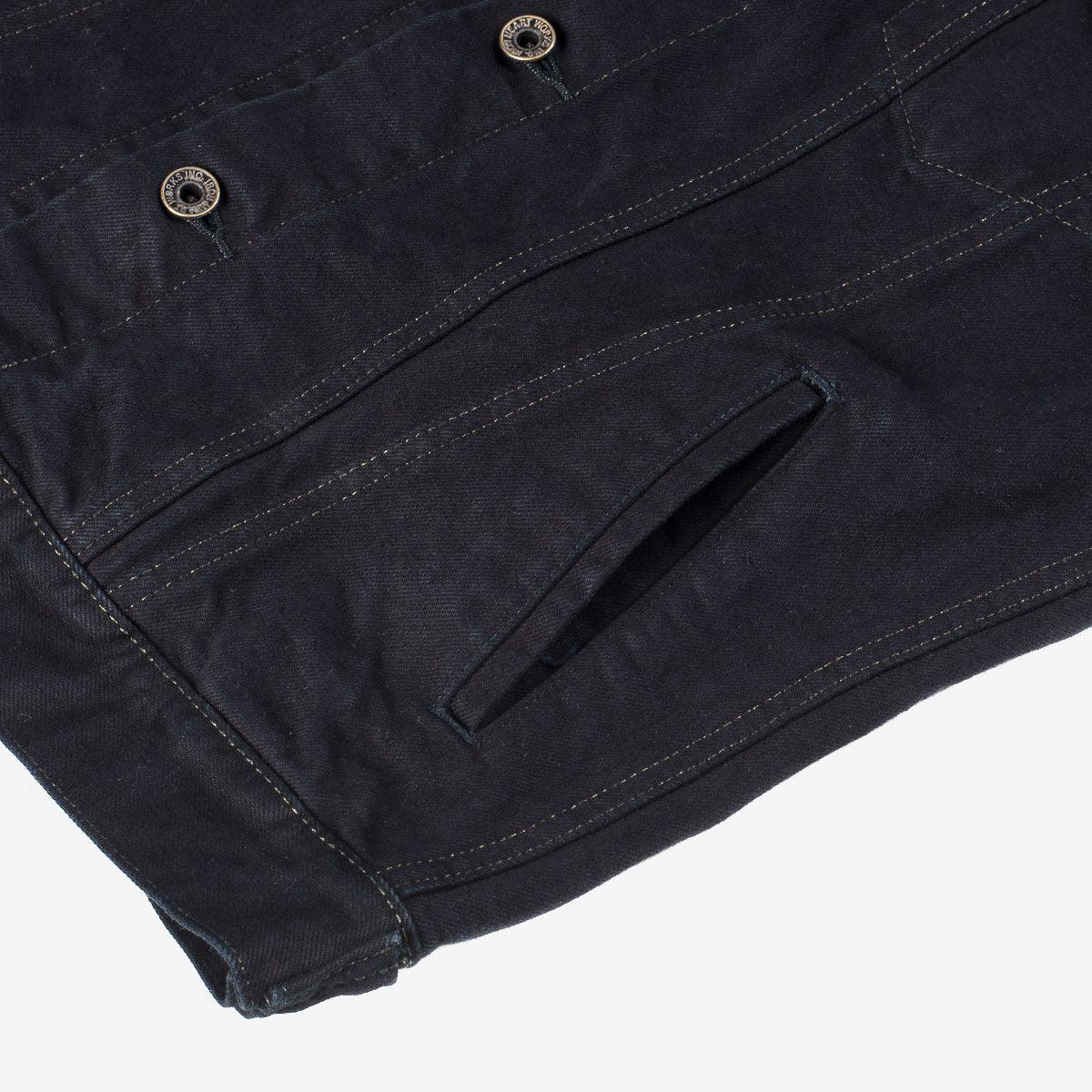 Image showing the IH-526J-142OD - 14oz Selvedge Denim Type III Jacket - Overdyed Indigo which is a Jackets described by the following info Iron Heart, Jackets, Released, Tops and sold on the IRON HEART GERMANY online store