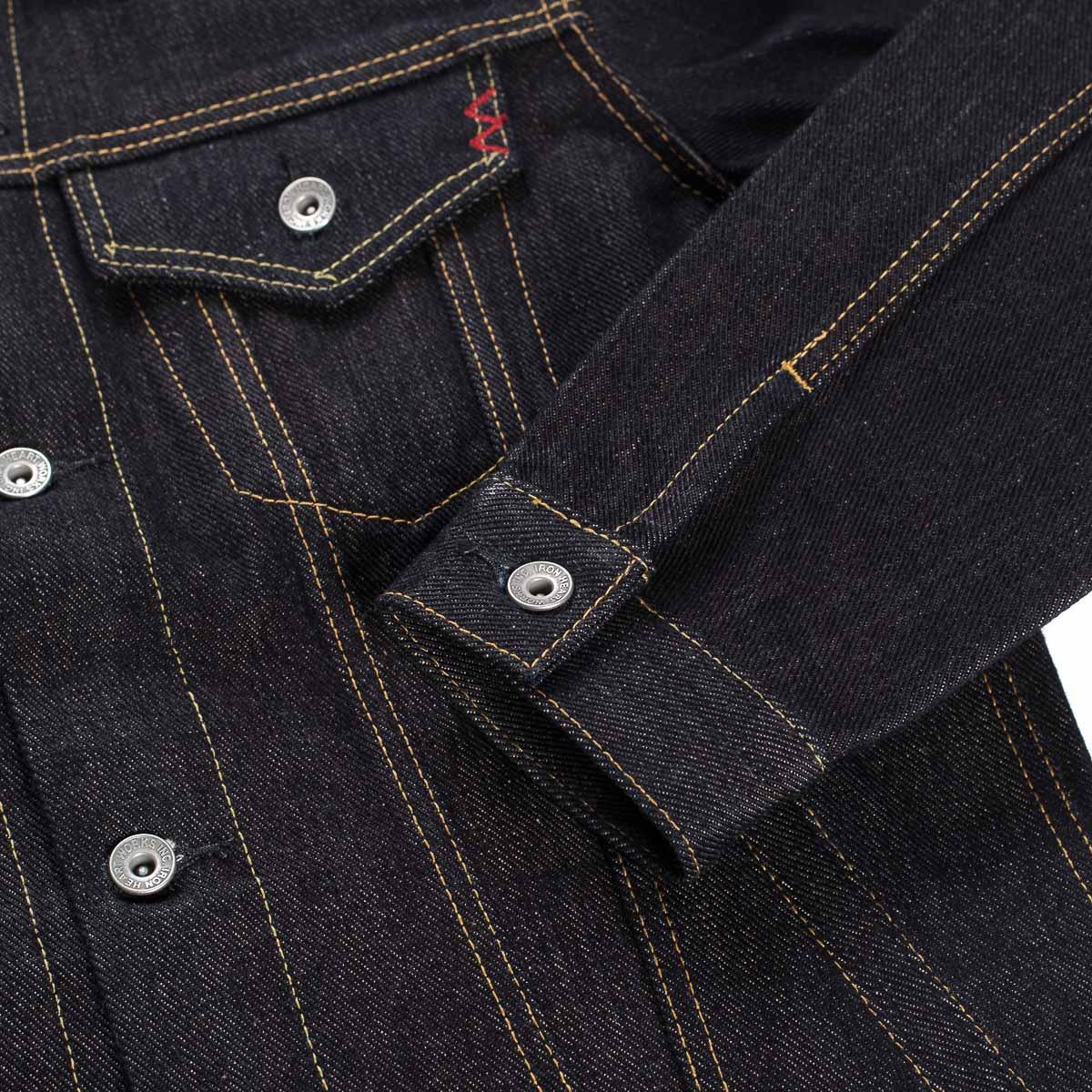 Image showing the IH-526L - 19oz Left-Hand Twill Selvedge Denim Type III Jacket - Indigo washed which is a Jackets described by the following info Bargain, Iron Heart, Jackets, Released, Tops and sold on the IRON HEART GERMANY online store