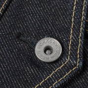 Image showing the IH-526SV - 21oz Selvedge Denim Modified Type III Vest - Indigo which is a Vests described by the following info Iron Heart, Released, Tops, Vests and sold on the IRON HEART GERMANY online store