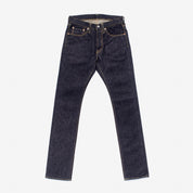 Image showing the IH-555S-142 - 14oz Selvedge Denim Super Slim Cut Jeans - Indigo which is a Jeans described by the following info 555, Bottoms, Iron Heart, Jeans, Released, Slim and sold on the IRON HEART GERMANY online store