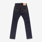 Image showing the IH-555S-142 - 14oz Selvedge Denim Super Slim Cut Jeans - Indigo which is a Jeans described by the following info 555, Bottoms, Iron Heart, Jeans, Released, Slim and sold on the IRON HEART GERMANY online store