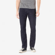 Image showing the IH-555S-142ib - 14oz Selvedge Denim Super Slim Cut Jeans Indigo/Black which is a Jeans described by the following info 555, Bottoms, Iron Heart, Jeans, Released, Slim and sold on the IRON HEART GERMANY online store