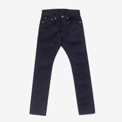 Image showing the IH-555S-142ib - 14oz Selvedge Denim Super Slim Cut Jeans Indigo/Black which is a Jeans described by the following info 555, Bottoms, Iron Heart, Jeans, Released, Slim and sold on the IRON HEART GERMANY online store