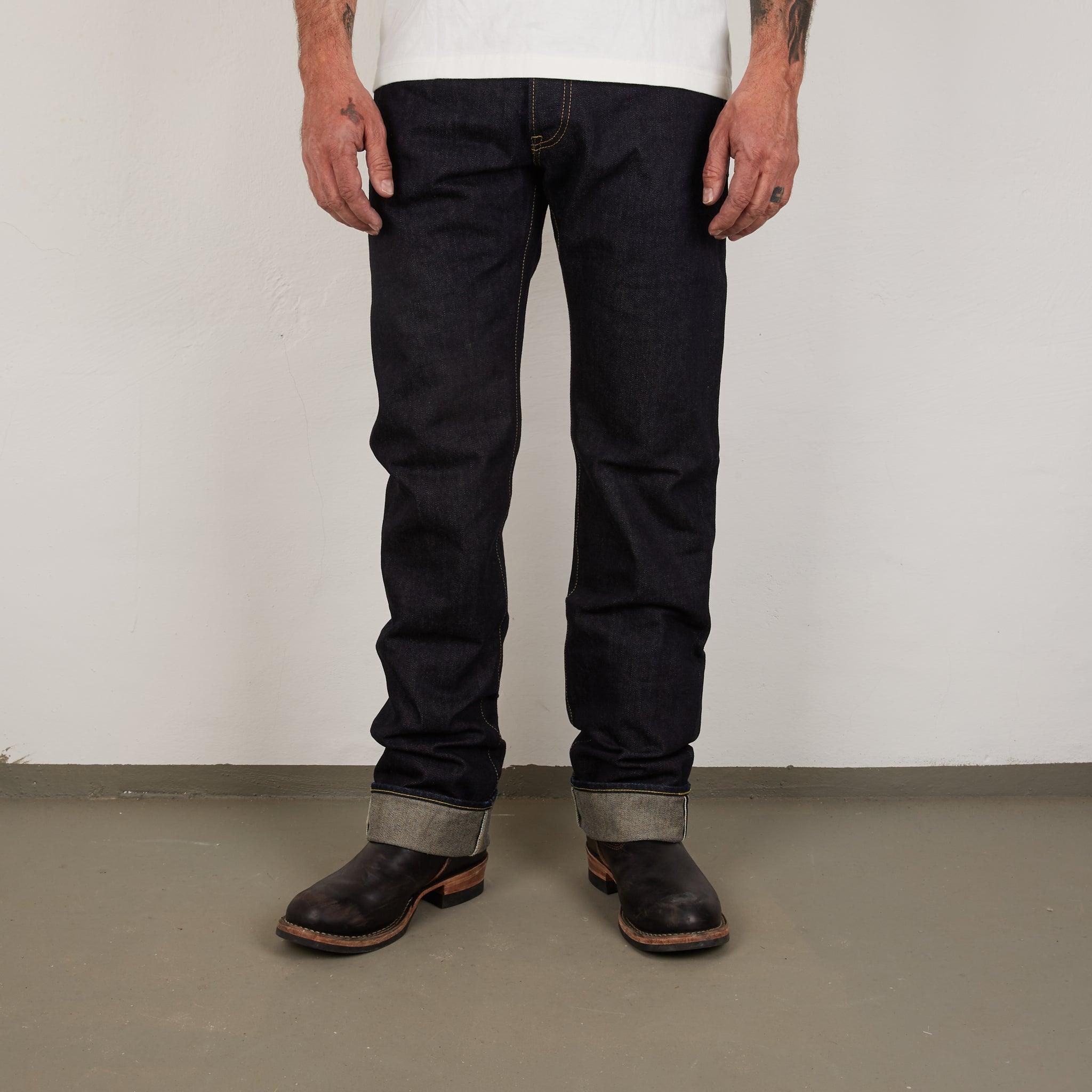 IH-634S-142 - 14oz Selvedge Denim Straight Cut Jeans - Indigo