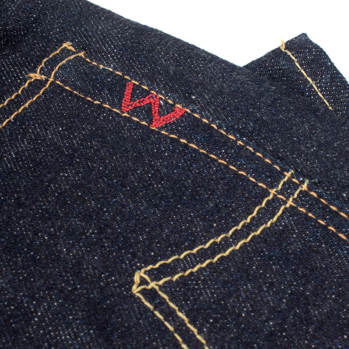 Image showing the IH-634S-18 - 18oz Vintage Selvedge Denim Straight Cut Jeans which is a Jeans described by the following info 634, Bottoms, IHSALE, IHSALE_M23, Iron Heart, Jeans, Released, Straight and sold on the IRON HEART GERMANY online store
