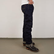 Image showing the IH-634S-18 - 18oz Vintage Selvedge Denim Straight Cut Jeans which is a Jeans described by the following info 634, Bottoms, IHSALE, IHSALE_M23, Iron Heart, Jeans, Released, Straight and sold on the IRON HEART GERMANY online store