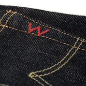 Image showing the IH-634S - 21oz Selvedge Denim Straight Cut Jeans Indigo which is a Jeans described by the following info 634, Back In, Bottoms, Iron Heart, Jeans, Released, Straight and sold on the IRON HEART GERMANY online store