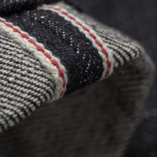 Image showing the IH-666S-21 - 21oz Selvedge Denim Slim Straight Cut Jeans Indigo which is a Jeans described by the following info 666, Back In, Bottoms, Iron Heart, Jeans, Released, Slim, Straight and sold on the IRON HEART GERMANY online store